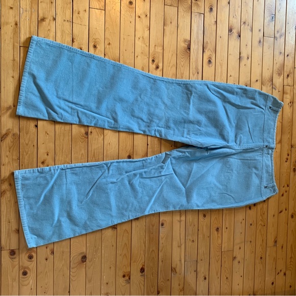 Baby Blue Low Waist Flare Cords - Picture 4 of 7